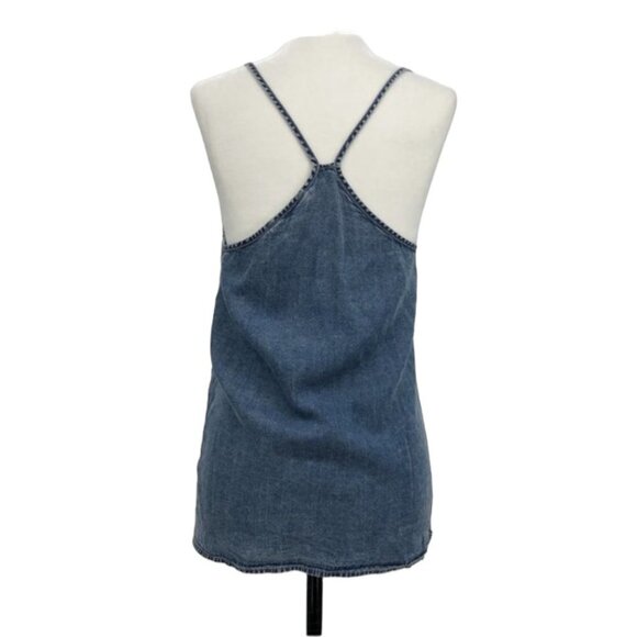 Calvin Klein Jeans Blue chambray V neck camisole SP - Picture 2 of 15